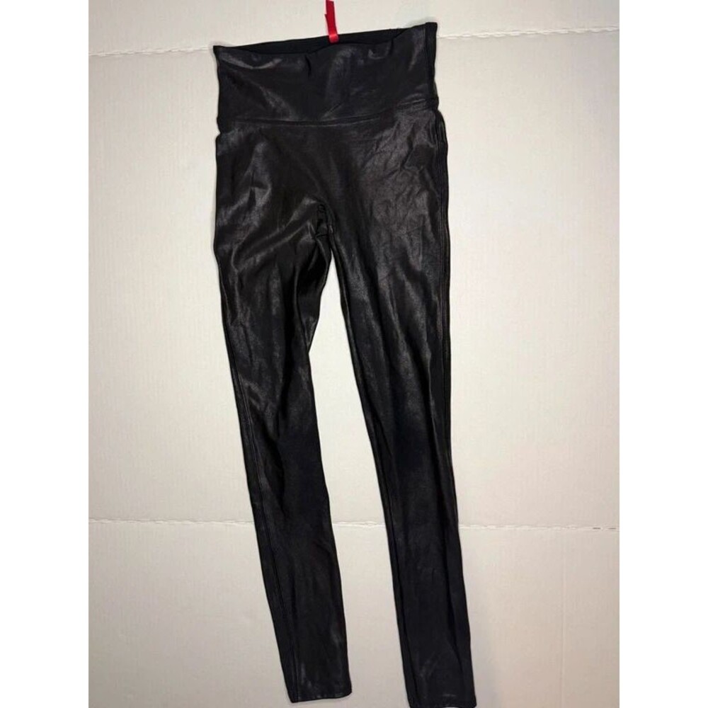 Spanx Women's Faux Leather Leggings - Size XS Petite (XSP) - Picture 2 of 8